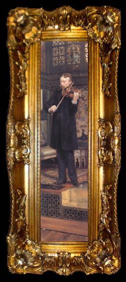 framed  Alma-Tadema, Sir Lawrence Portrait of Maurice Sons (mk23), ta009-2